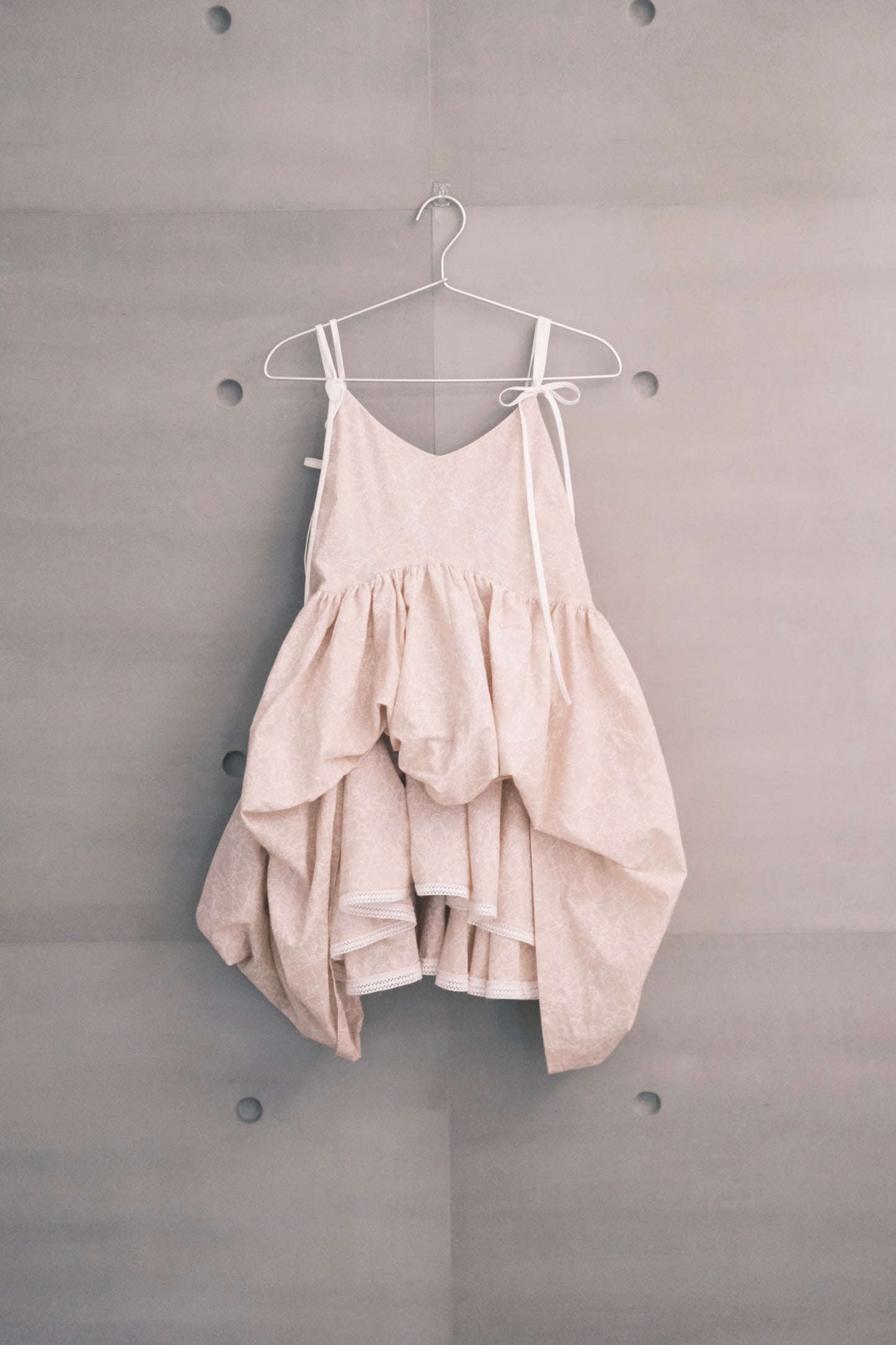 blush ink and white space - layers spaghetti strap top