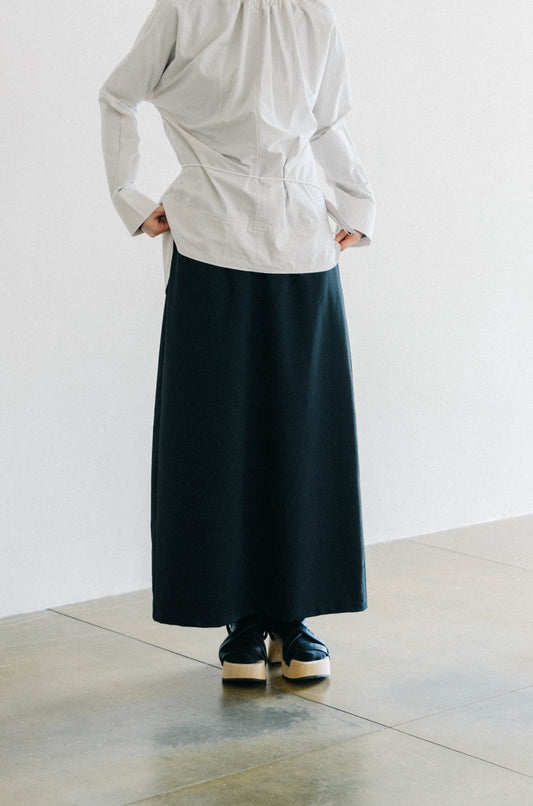 wool-blend maxi skirt (in-stock)