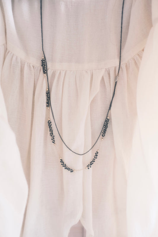 black & gold necklace