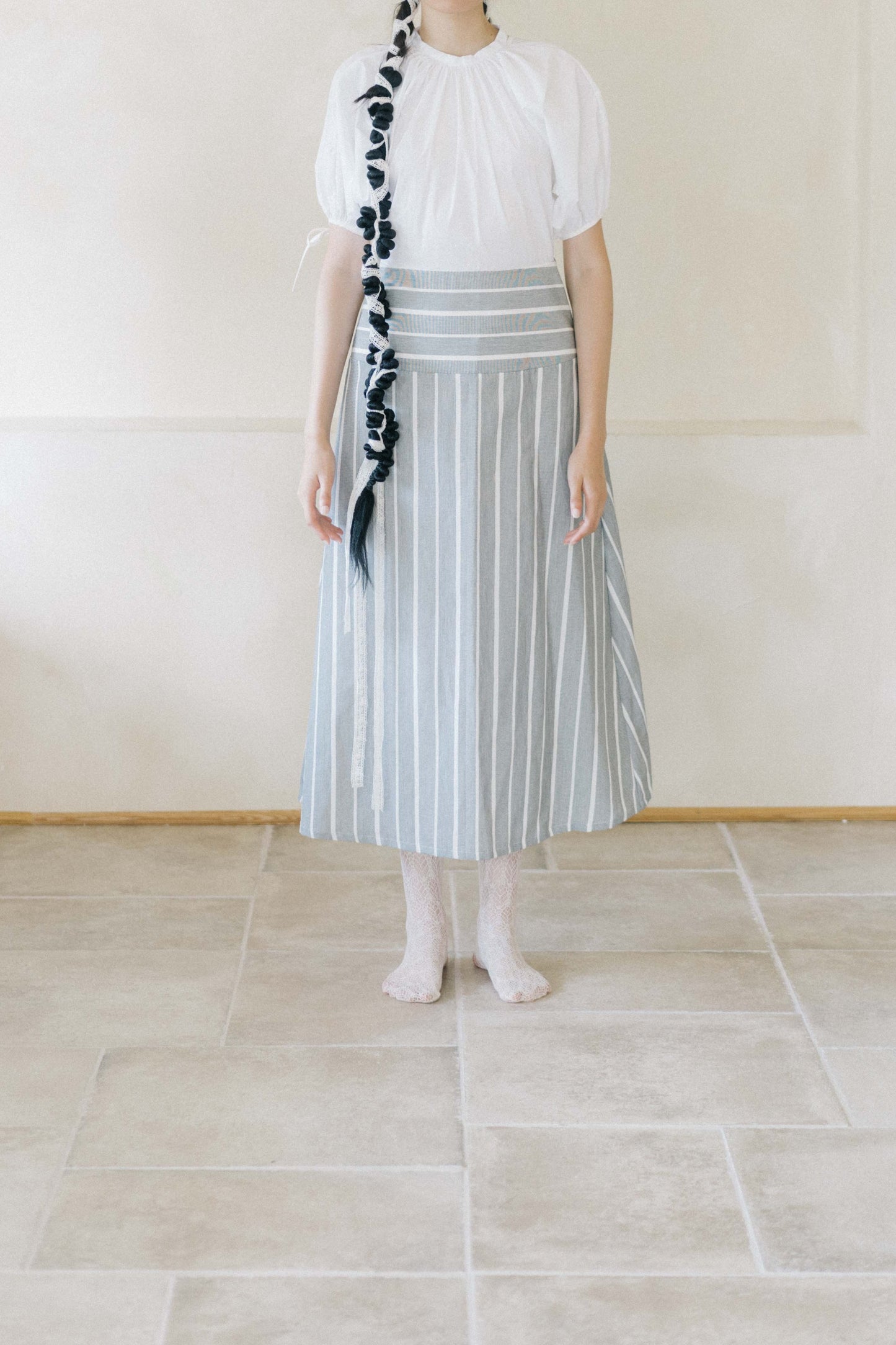 textured stripe shift - paneled stripe dress (pre-order)