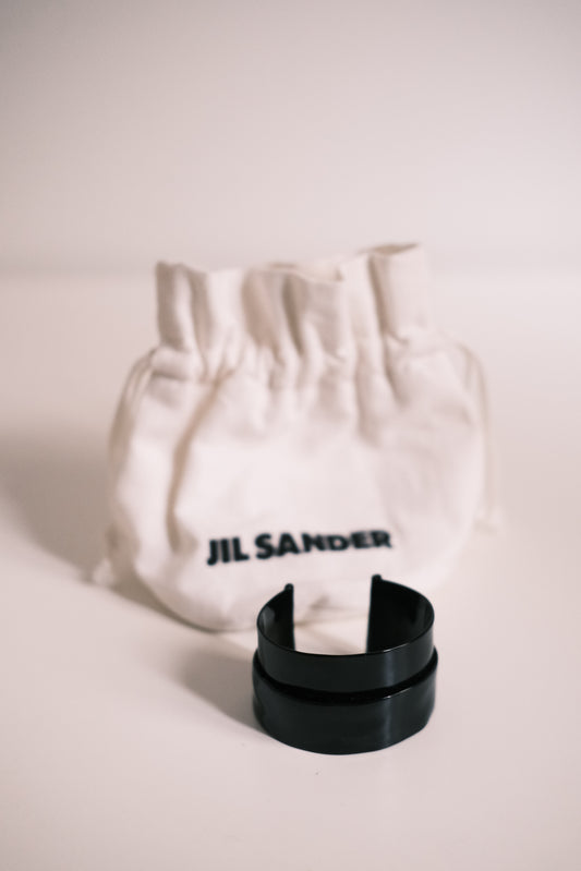 jil sander black bracelet