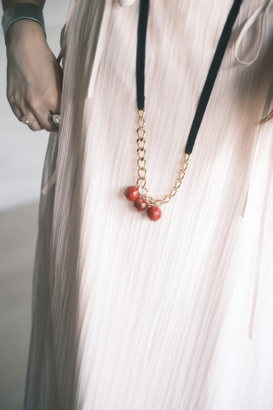 marni red beads necklace