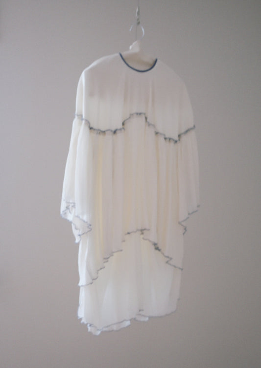 tiered top with agaric lace trim